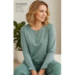 Pijama mujer CUELLO TAPETA