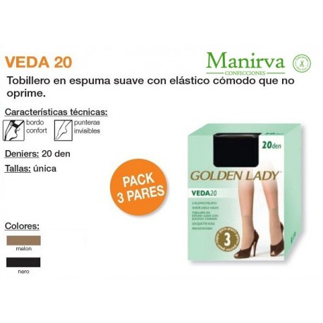 Calcetin mujer espuma tobillero