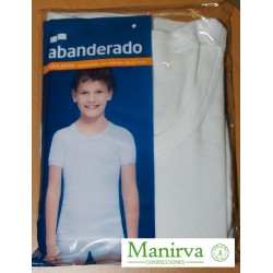 Camiseta interior niño manga corta